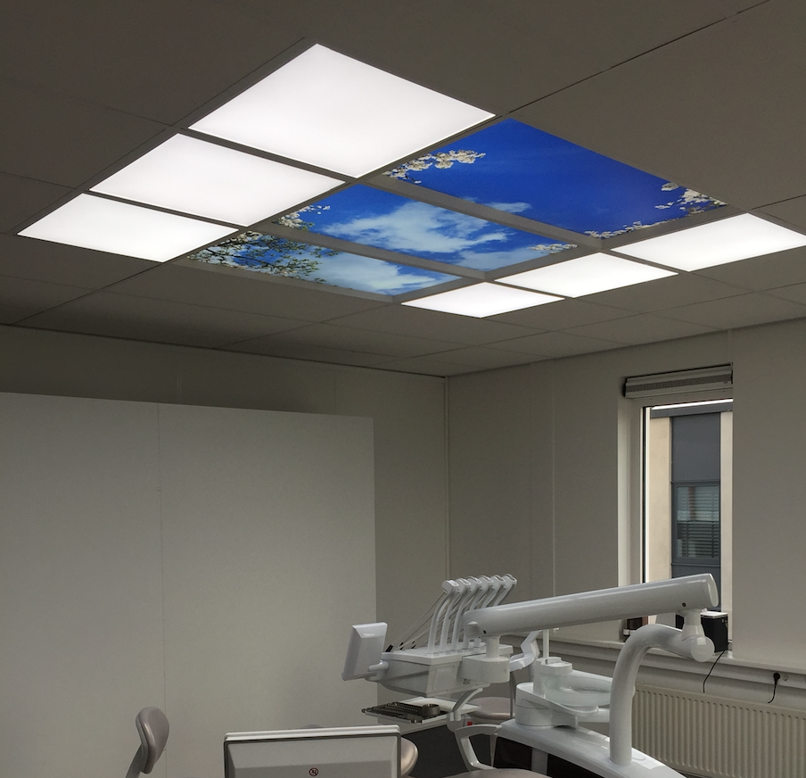 Almachtig Fraude Continentaal Volspectrum daglicht LED paneel 5500-5700K voor tandartspraktijken