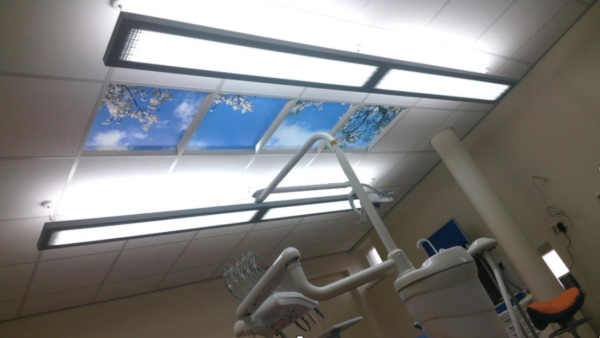 Plafond foto led panelen in uw tandartspraktijk - Afbeelding 6