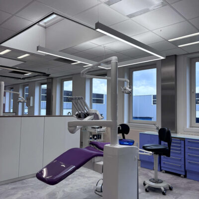 DentLed PHU LED-verlichting in de Plandent Showroom Utrecht.